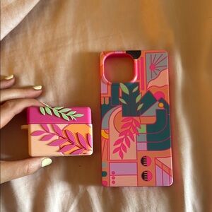 Target iPhone 13/14 case with AirPod pro case (gently used)